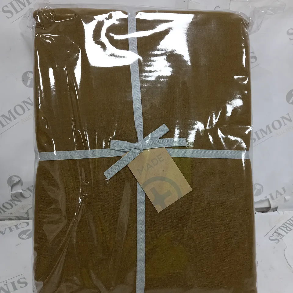 LINEN DUVET COVER SET - OLIVE 