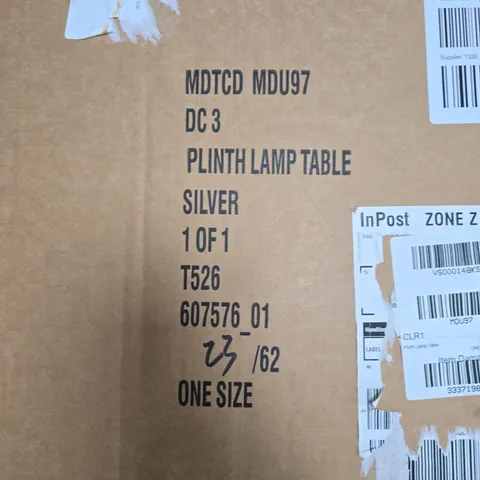 PLINTH LAMP TABLE β GLASS, ONE SIZE