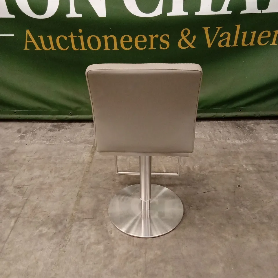 QUALITY DESIGNER CADIZ GAS-LIFT BARSTOOL, PU LEATHER