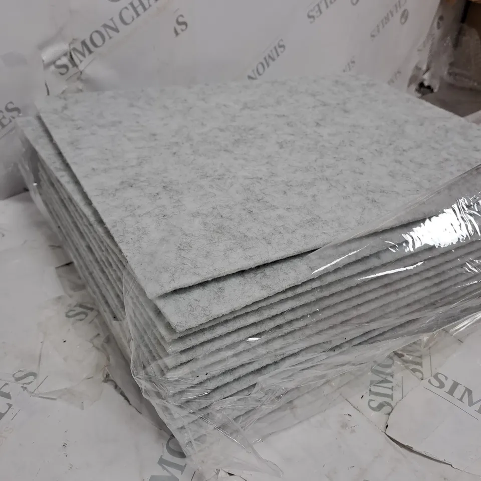 BOX OF APPROXIMATELY 60 30X40 ACOUSTIC PANEL FELT TILES