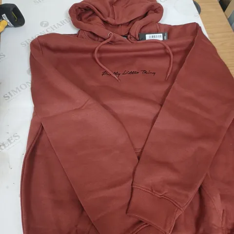 PRETTY LITTLE THING RUST OVERSIZED JUMPER - UK SIZE MEDIUM 