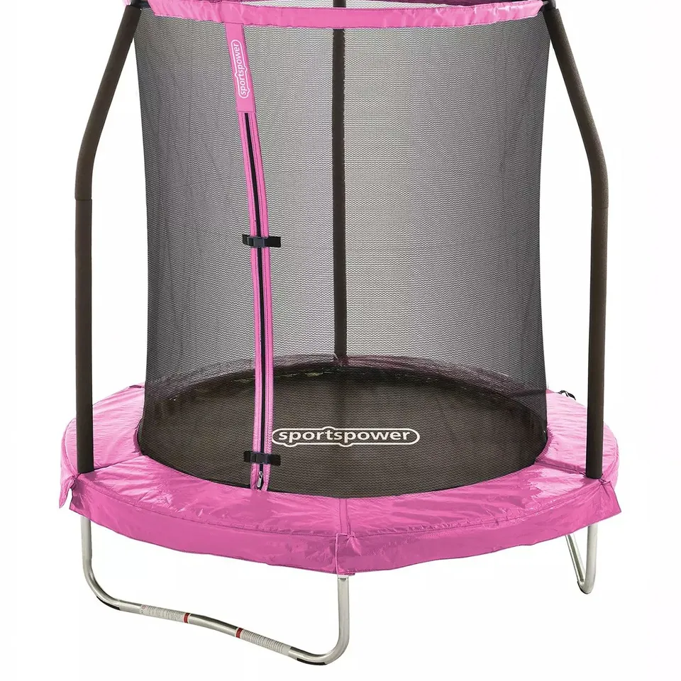 BOXED SPORTSPOWER 8FT TRAMPOLINE PINK - COLLECTION ONLY