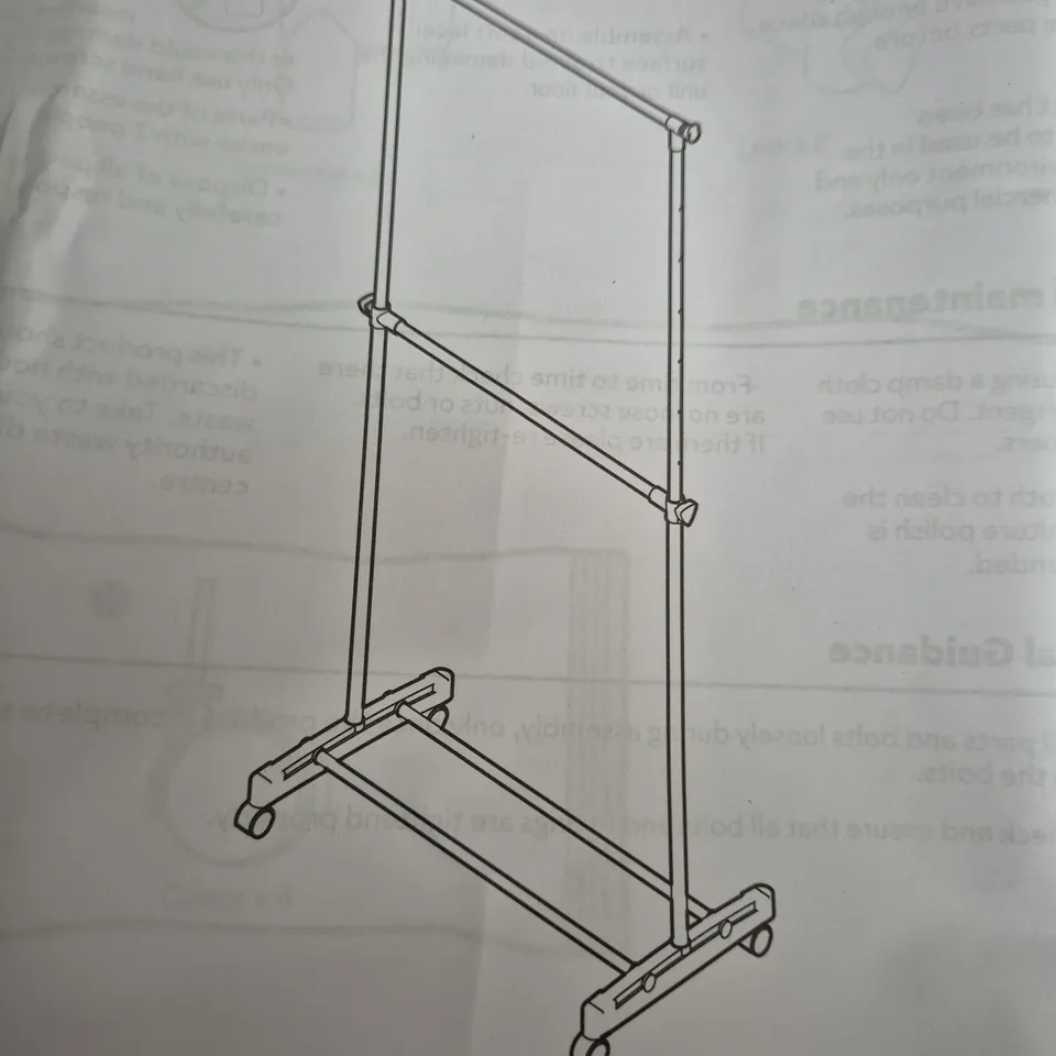 3 X BOXED GREY AND CHROME 2-TIER CLOTHES RAIL - COLLECTION ONLY