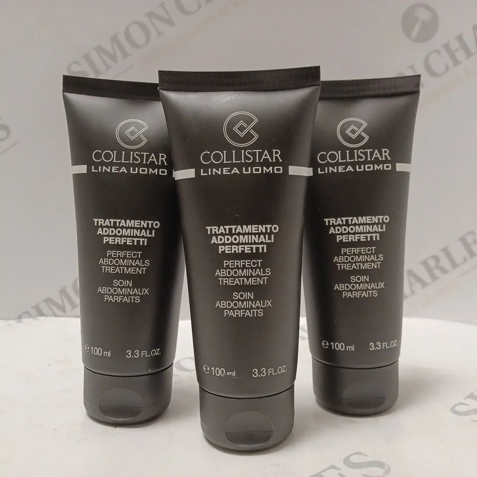 BOX OF APPROX 60 X 100ML COLLISTAR LINEA UOMO PERFECT ABDOMINAL TREATMENT 