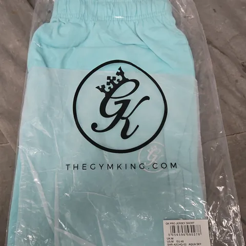 GYM KING GK PRO JERSEY SHORT – AQUA SKY (UK M / US M)