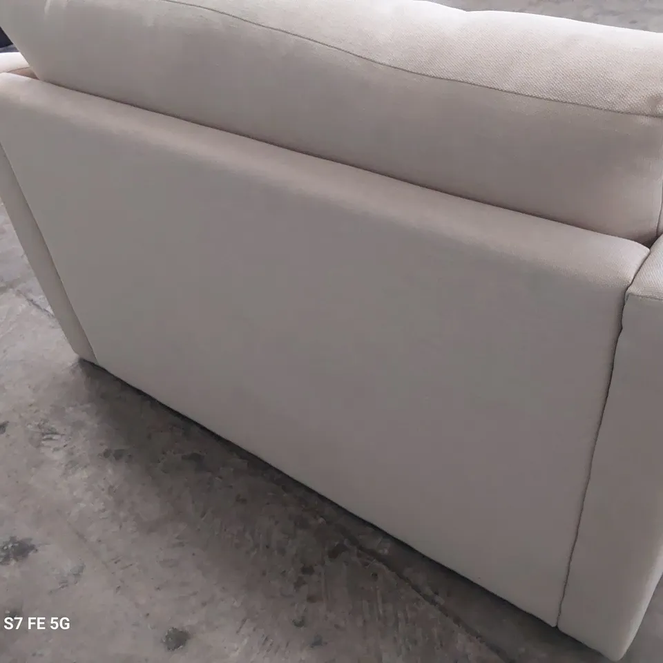DESIGNER ATWORTH LOVE SEAT METAL ACTION SOFABED NATURAL FABRIC 
