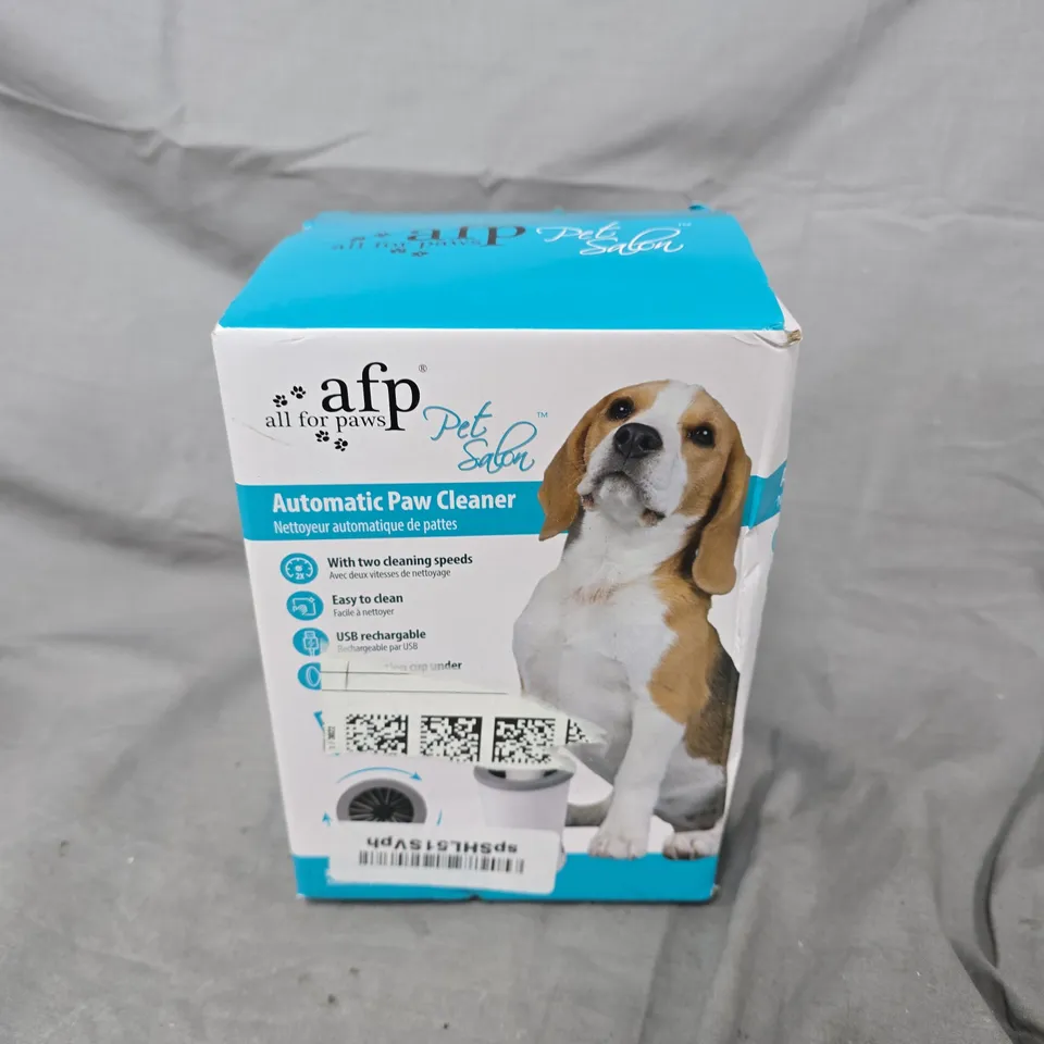 ALL FOR PAWS PET SALON AUTOMATIC PAW CLEANER – BOXED