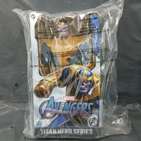 MARVEL AVENGERS TITAN HERO SERIES BLAST GEAR DELUXE THANOS ACTION FIGURE