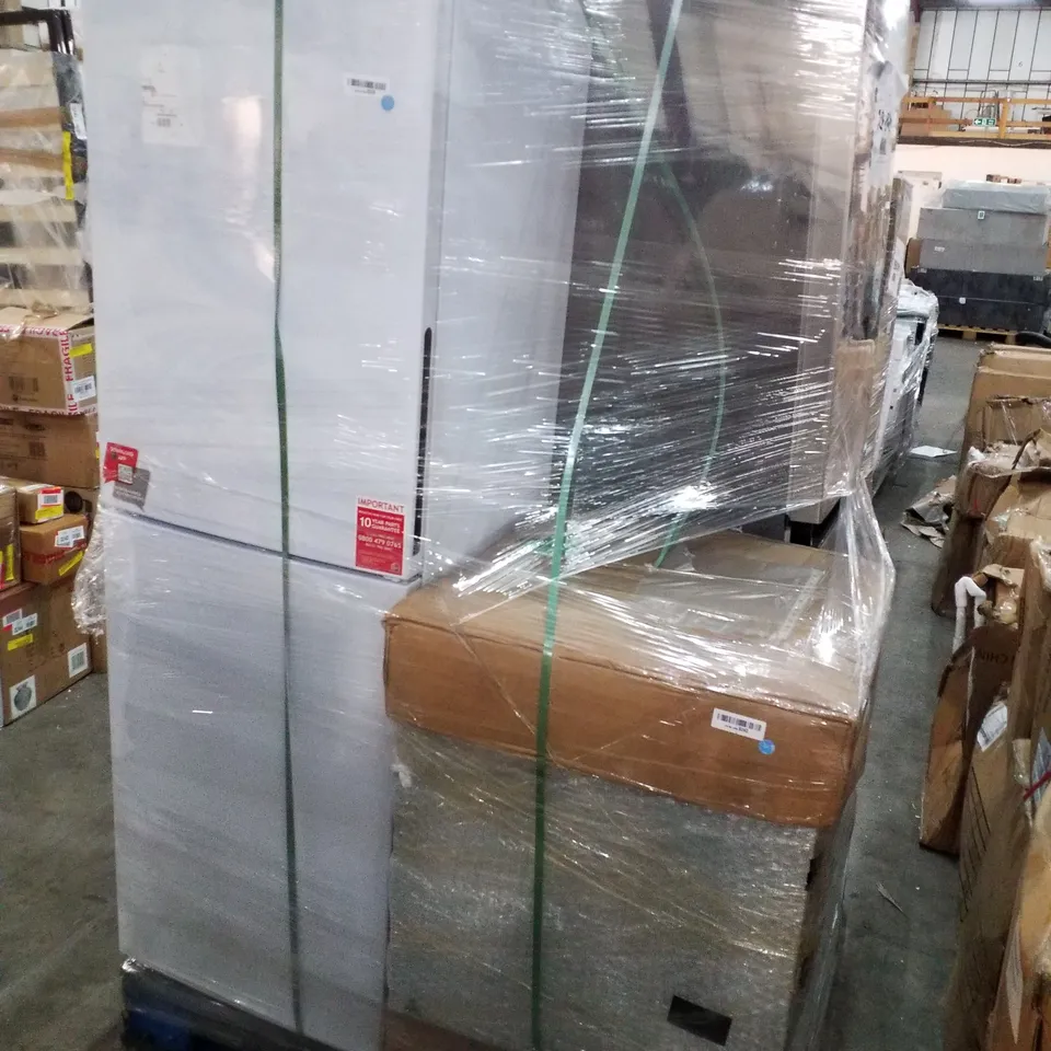 PALLET OF APPROXIMATELY 4 UNPROCESSED RAW RETURN WHITE GOODS TO INCLUDE;