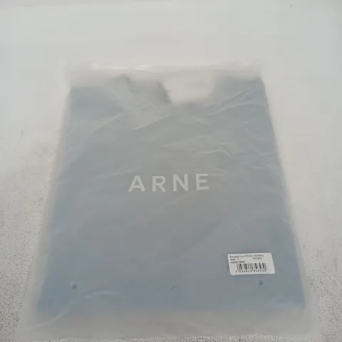ARNE EVERYDAY LUXE T‑SHIRT IN SOFT BLUE – SIZE L