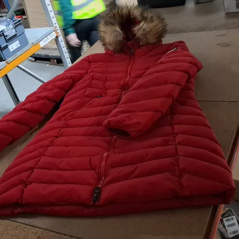 SUPERDRT RED LADIES JACKET SIZE UK 14