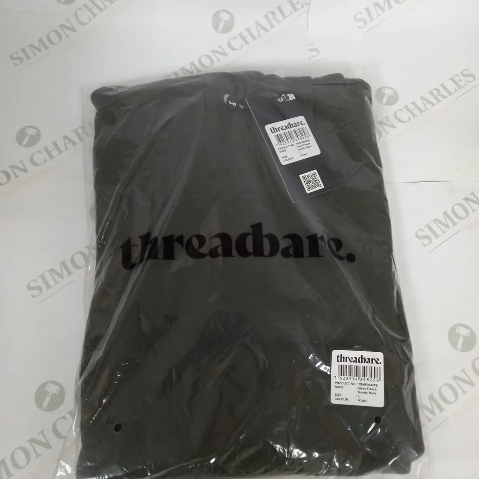 BAGGED THREADBARE MENS HOODY SIZE L