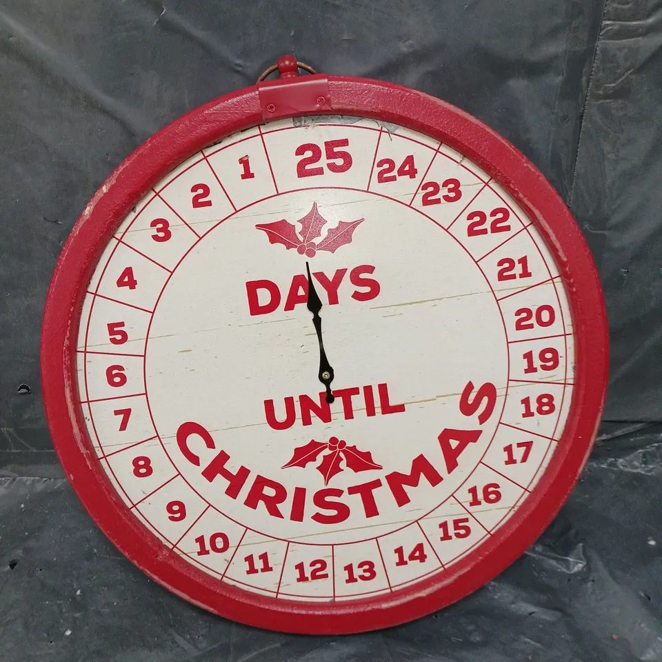 FESTIVE CHRISTMAS COUNTDOWN CLOCK RRP £22.99