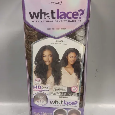 BOXED CLOUD 9 WHAT LACE? GLUELESS LACE LATISHA STYLE WIG IN FLAMBOYAGE SAND