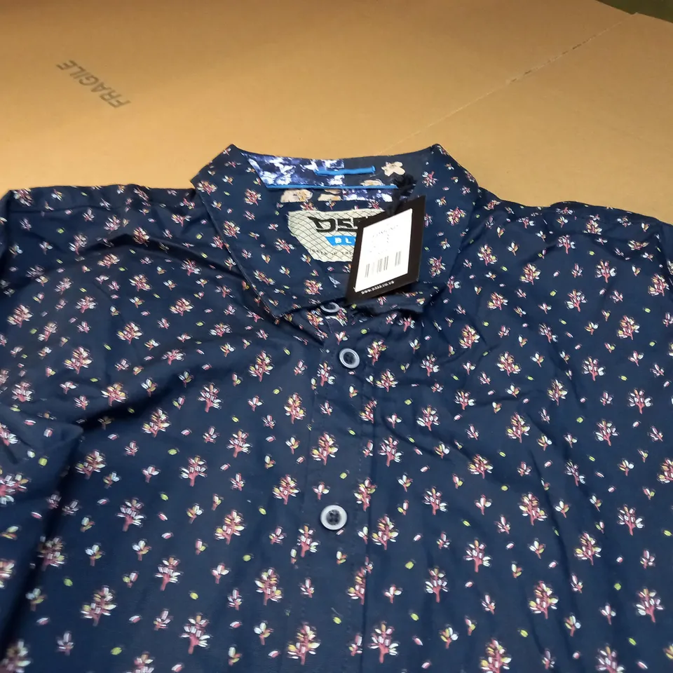 D555 BLU EDMUND SHIRT IN NAVY - 3XL
