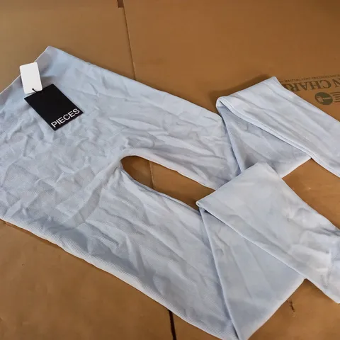 PIECES HIGH WAIST LEGGINGS INBLUE - M/L