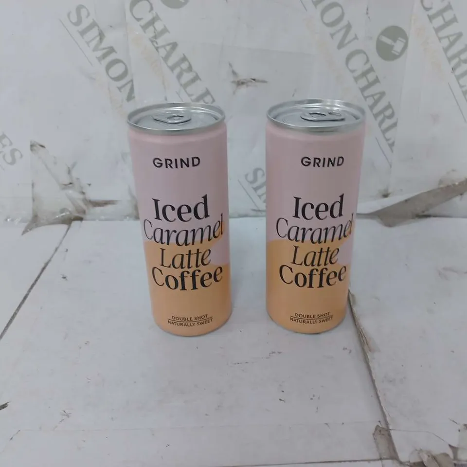 APPROXIMATELY 10 GRIND ICED CARAMEL LATTE COFFEE 