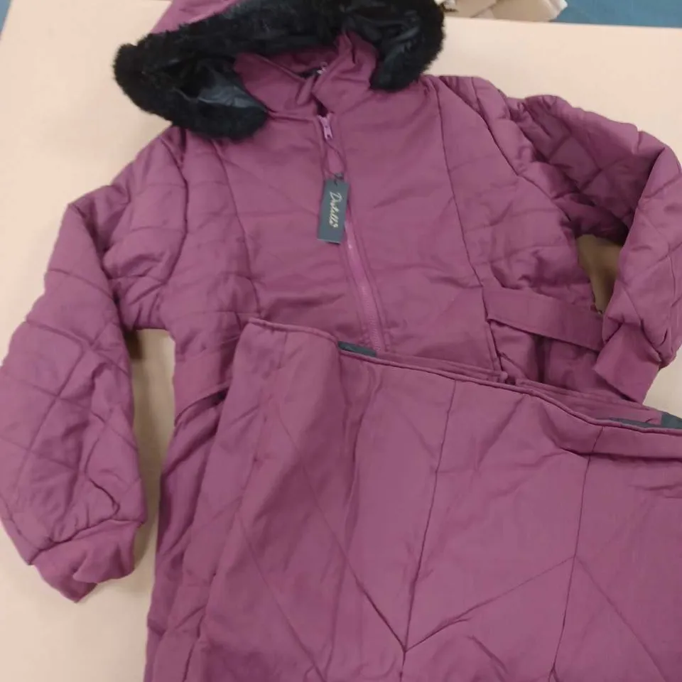 LOT OF 7 BRAND NEW DESTELLO PURPLE HOODED COATS - XL