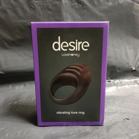 BOXED DESIRE VIBRATING LOVE RING BY LOVEHONEY