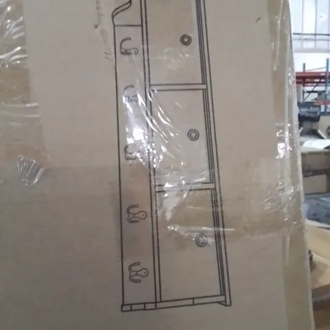 BOXED LAKESHORE HOOK WALL MOUNTED COAT RACK