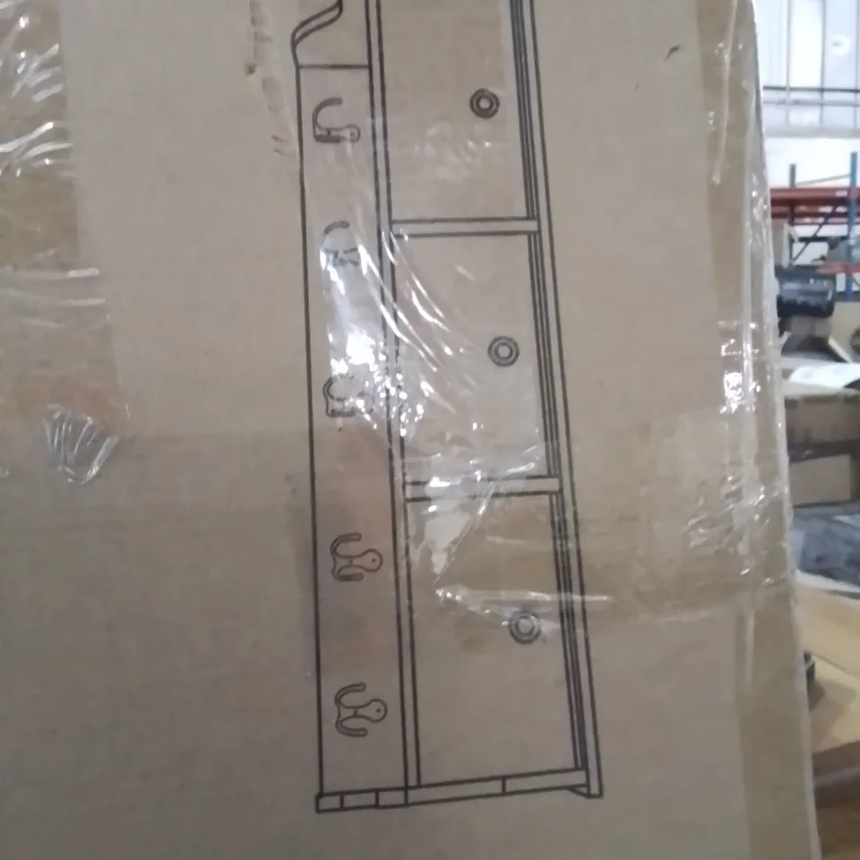 BOXED LAKESHORE HOOK WALL MOUNTED COAT RACK