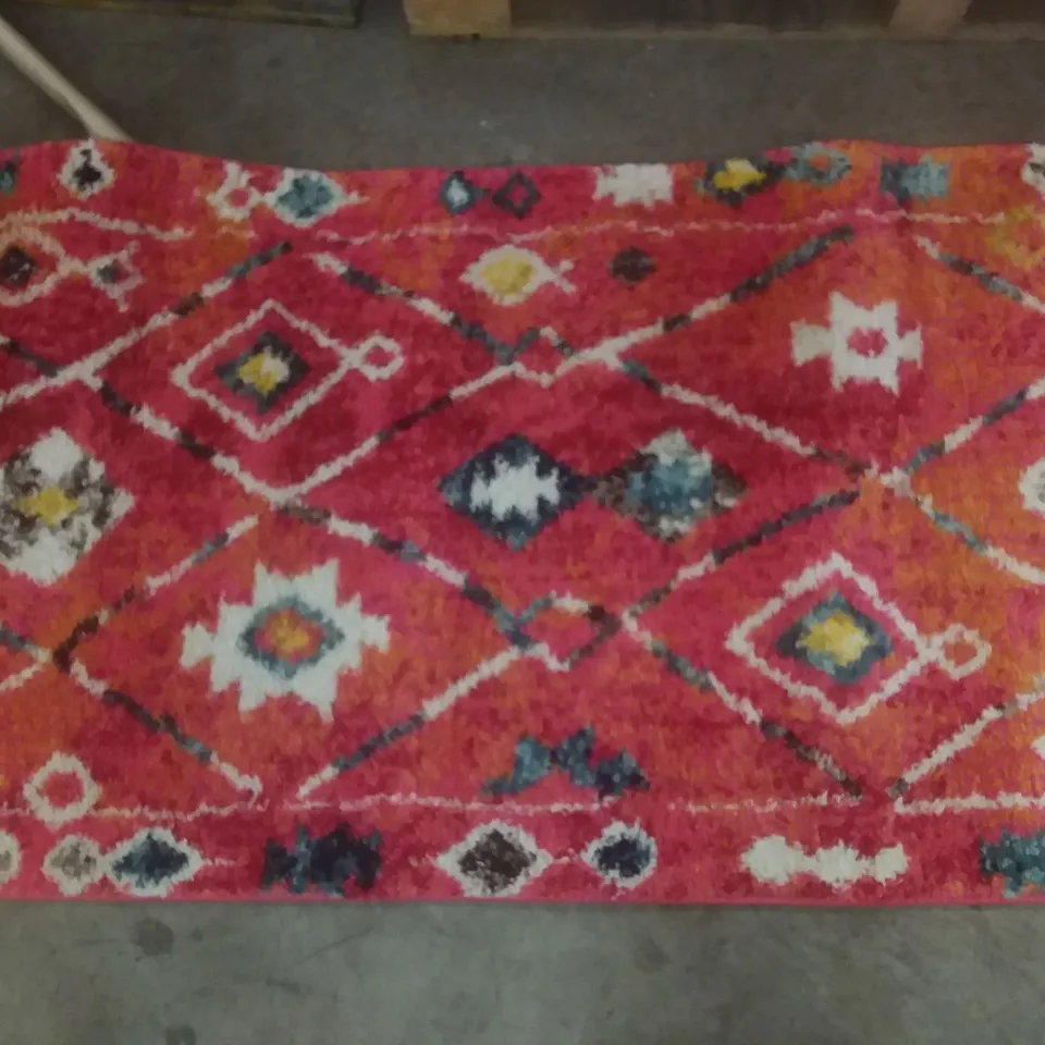 BOUTELLE TUFTED ORANGE RUG 80X150CM