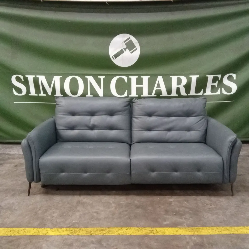 QUALITY DESIGNER ITALIAN MADE BOLZANO LARGE 3 SEATER ELECTRIC RECLINER LEATHER SOFA