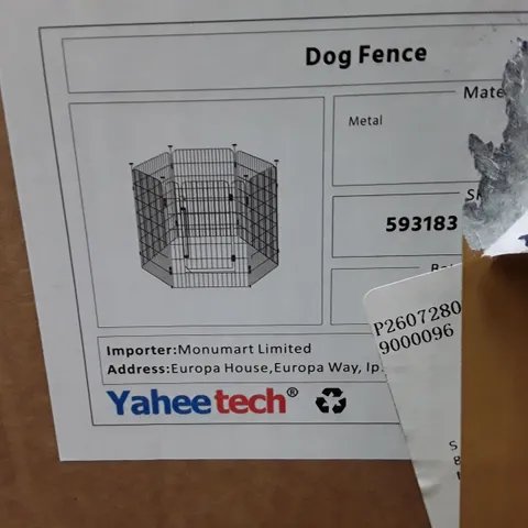 BOXED YAHEETECH 6 PANEL DOG FENCE