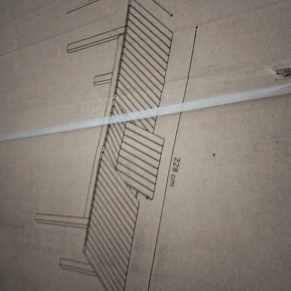 BOXED DENIA WOODEN DINING TABLE - 1 BOX