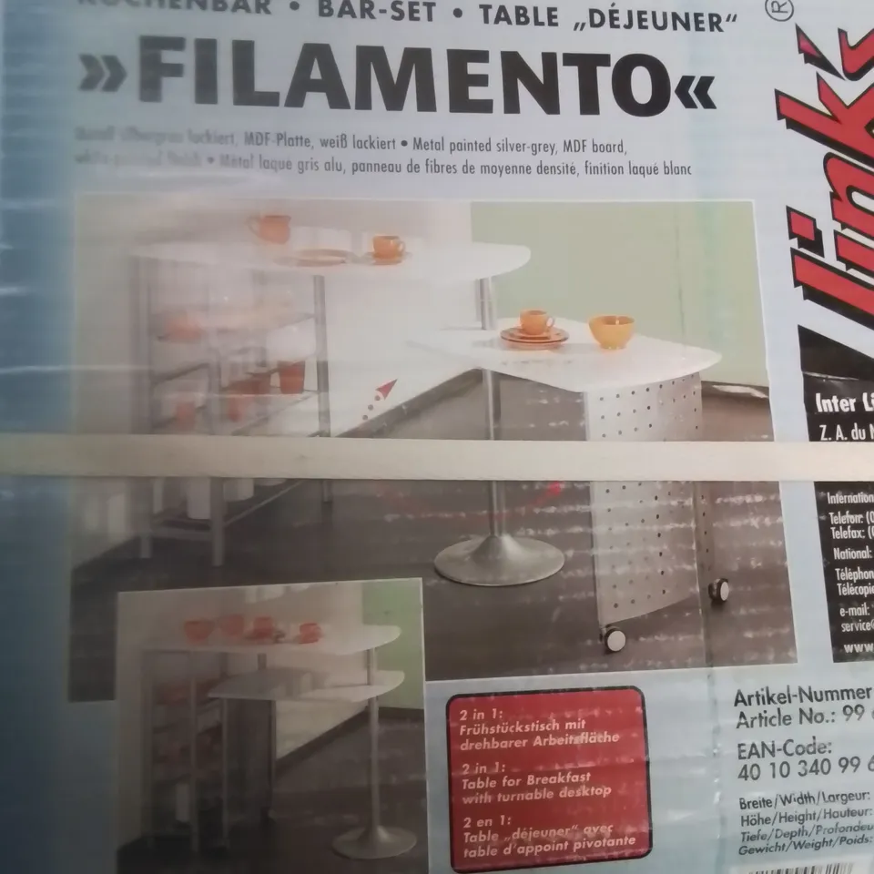 BOXED KITCHEN ISLAND - STAINLESS STEEL-