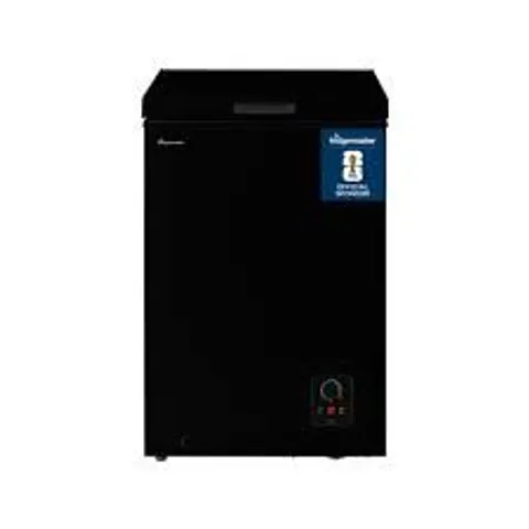 BOXED FRIDGEMASTER MCF96EB STATIC 95L CHEST FREEZER - BLACK