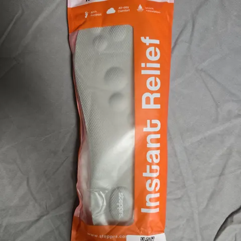 STEPPERS INSTANT RELIEF MASSAGE INSOLES IN GREY UK SIZE 9