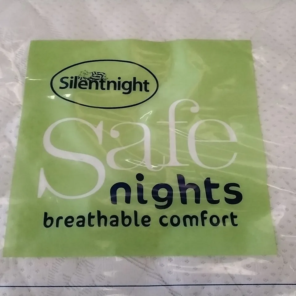QUALITY BAGGED SILENTNIGHT SAFE NIGHTS LUXURY POCKET COT MATTRESS 70 X 140CM
