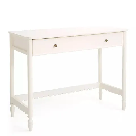 SCALLOP DESK - CREAM - COLLECTION ONLY