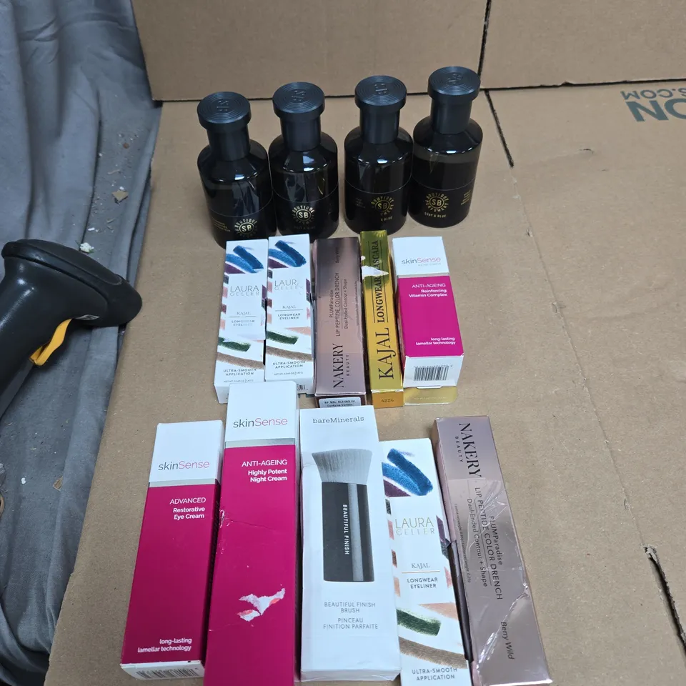 14 ASSORTED HEALTH AND BEAUTY ITEMS TO INCLUDE: BARE MINERALS BRUSH 