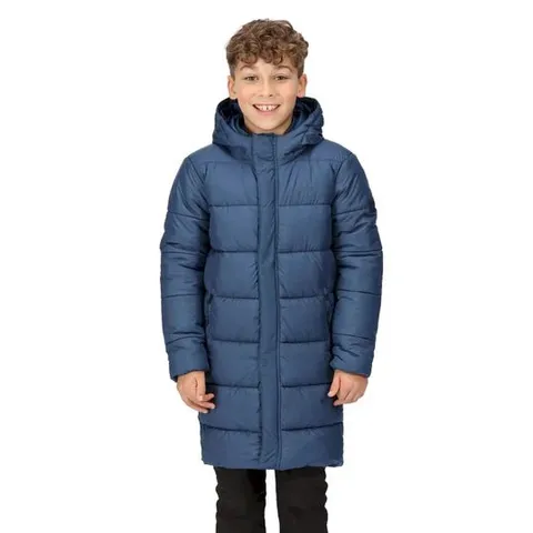 REGATTA KIDS BODIE HOODED LONG INSULATED JACKET SIZE 14 YEARS
