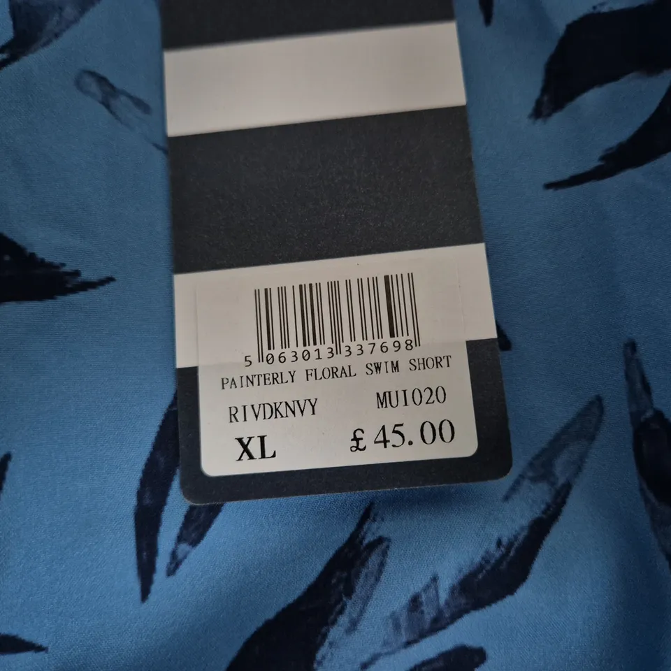 CREW CLOTHING COMPANY PAINTERLY FLORAL SWIM SHORTS – XL