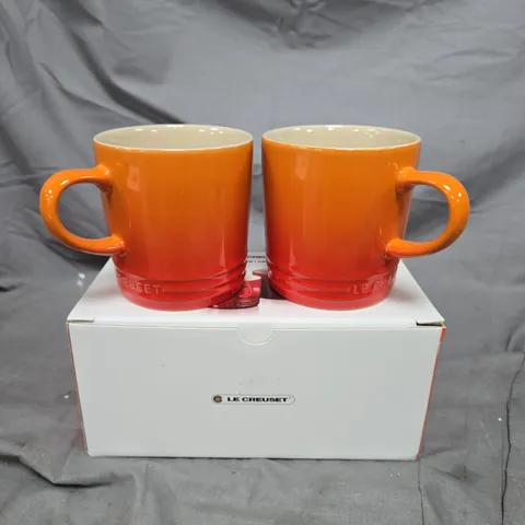 LE CREUSET MUGS SET OF 2 – ORANGE GRADIENT