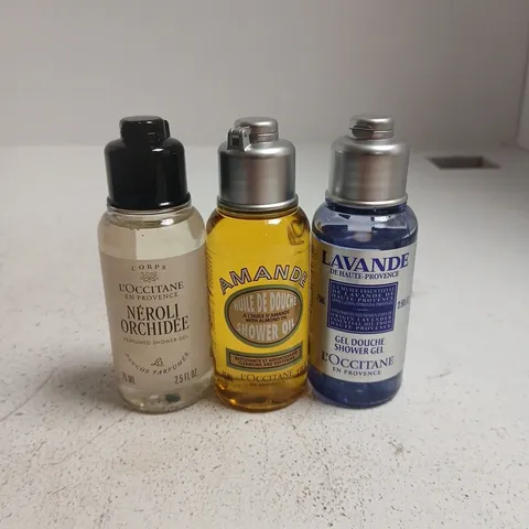 L'OCCITANE EN PROVENCE SHOWER GEL TRIO β NEROLI ORCHIDΓE, AMANDE, LAVANDE