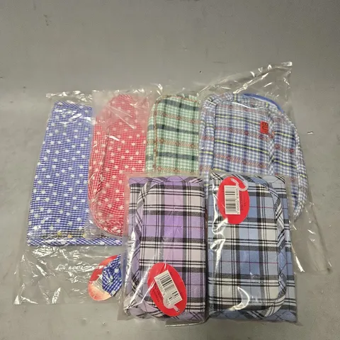 BOX OF APPROX 80 ASSORTED BAGS UNLIMITED POUCHES IN VARIOUS COLOURS AND DESIGNS