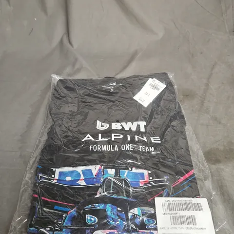 ABERCROMBIE & FITCH T‑SHIRT – BLACK, XL – BWT ALPINE FORMULA ONE TEAM DESIGN