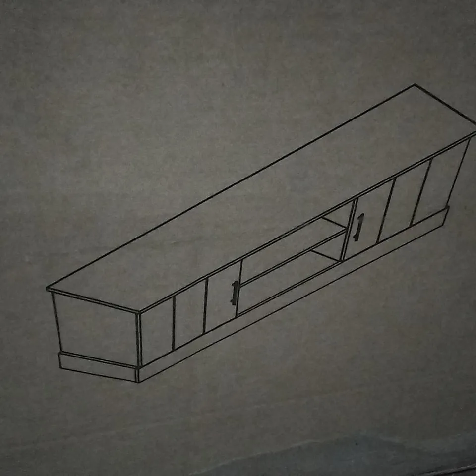 BOXED KENDAL LARGE TV UNIT SLATE BLUE 