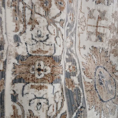 LARGE TRADITIONAL THEMED BEIGE RUG