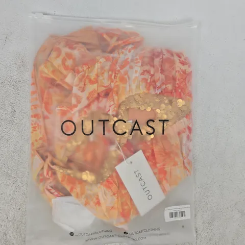 BAGGED OUTCAST MUTIA MINI DRESS CALILE SIZE MEDIUM