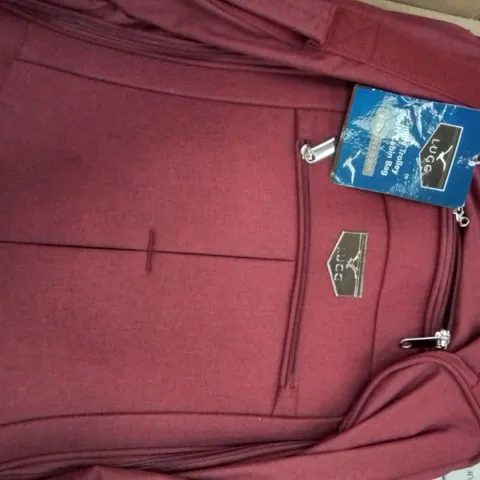 SLEEVED SINGLE TROLLEY SOFT CABIN BAG MAROON