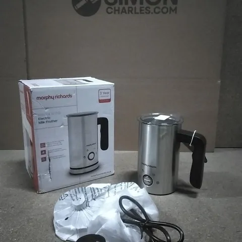 BOXED MORPHY RICHARDS BREW AND BLEND ELECTRIC MILK FROTHER 