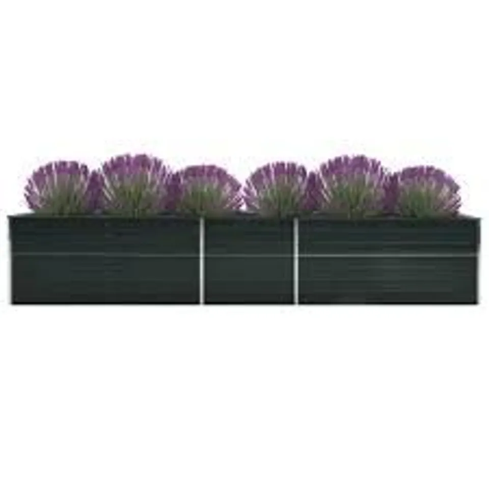 BOXED NICHOLS 400X80CM METAL RAISED FLOWER BED (1 BOX)