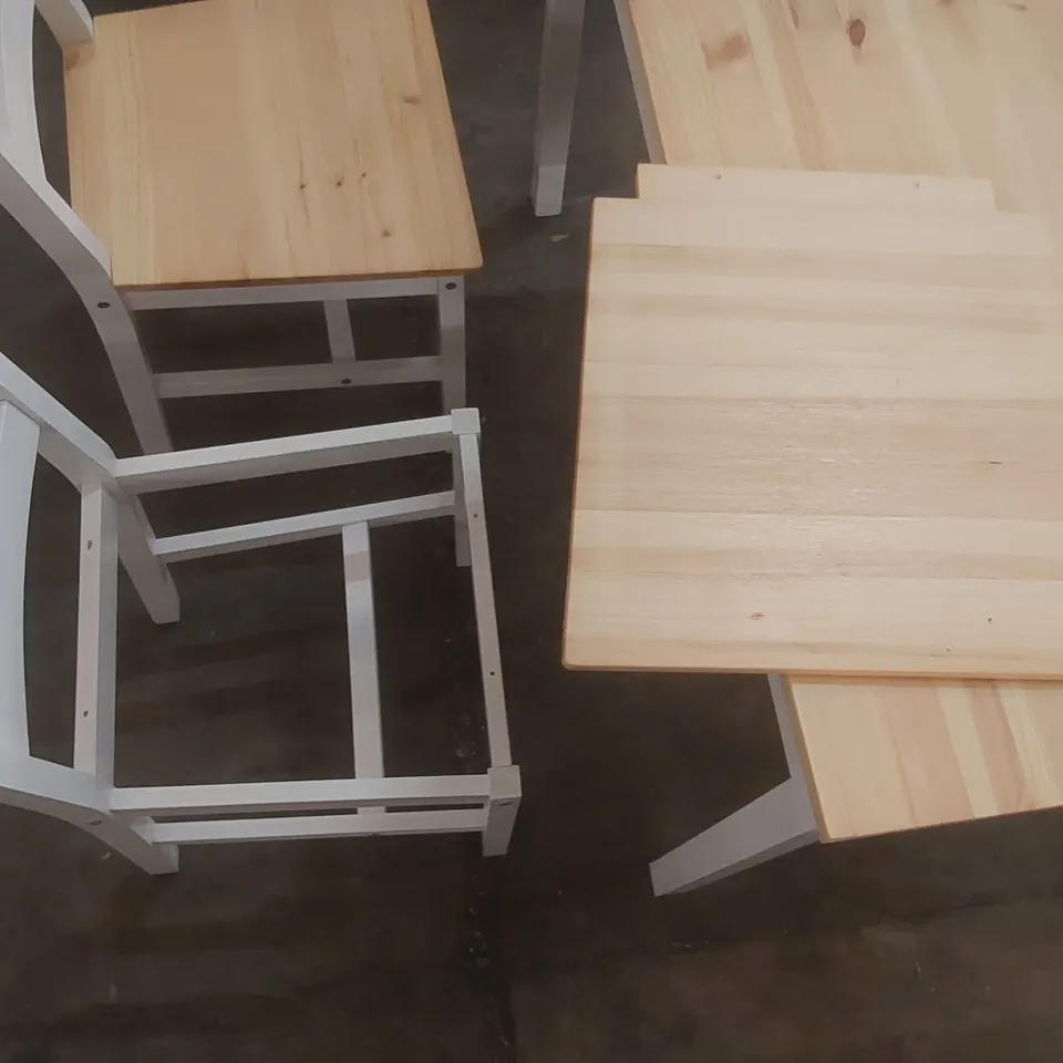ODOM 4 - PERSON DINING SET TABLE TOP COLOUR: NATURAL