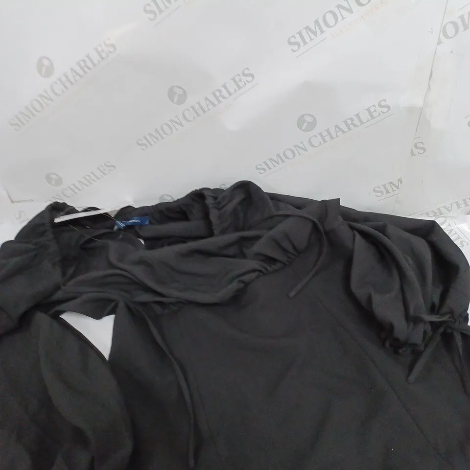 FRENCH CONNECTION COURTNEY CREPE MIX FITTED MINI DRESS - 12