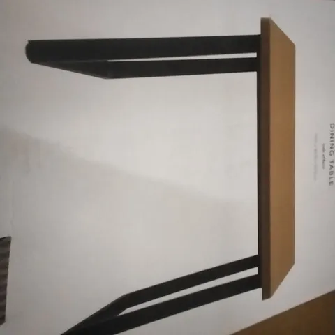 BOXED VIXEN COMPACT SQUARE DINING TABLE OAK EFFECT